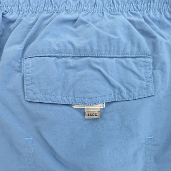 Izod Men's Blue Swim Shorts Size XXL Swim Trunks Beach Vacation Sporty - Picture 8 of 8